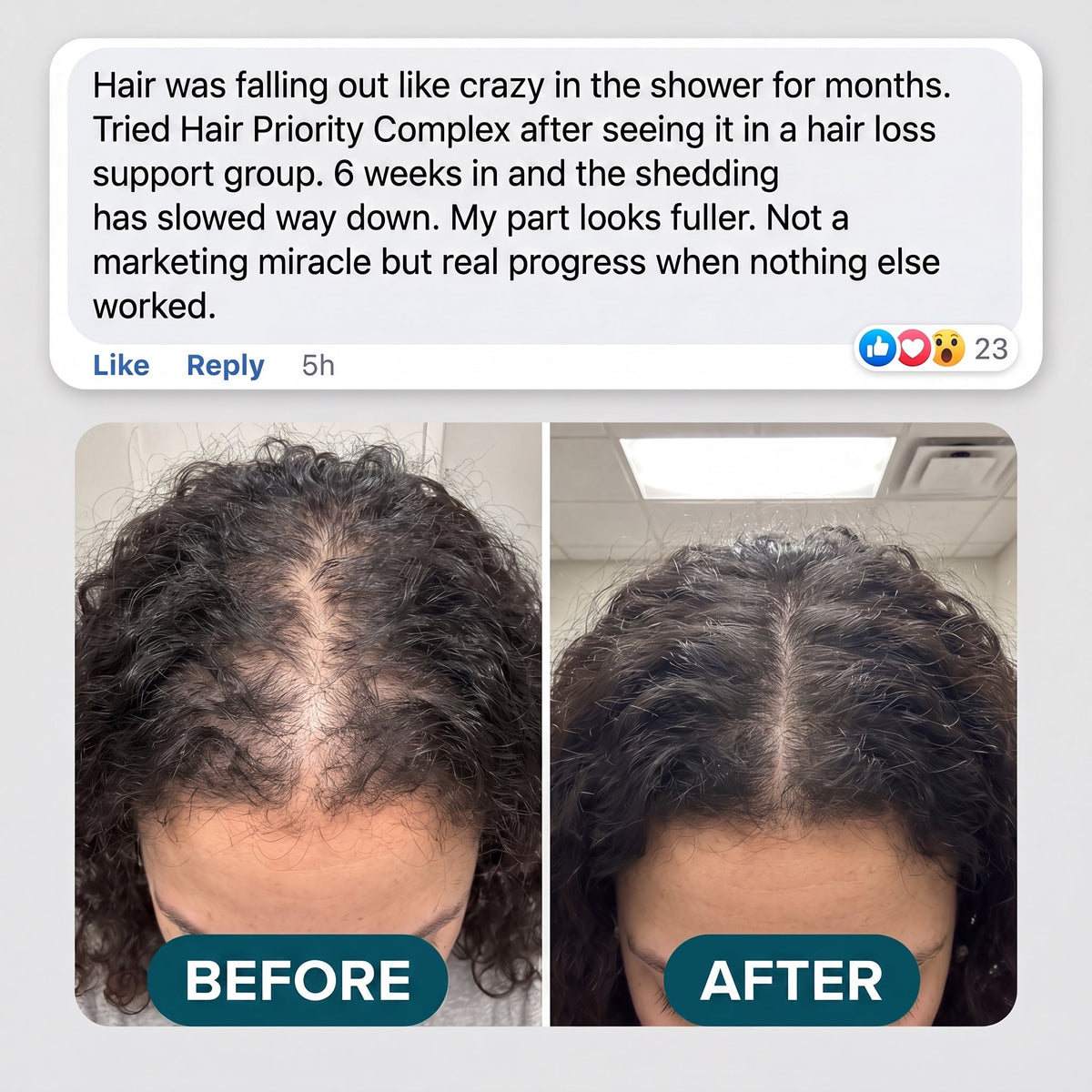 Customer before and after review