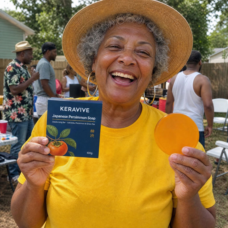 “Family reunion, 95 degrees, and I hugged every cousin.”