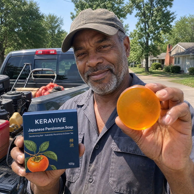 “I work outside. I come home sweaty, not funky.”
